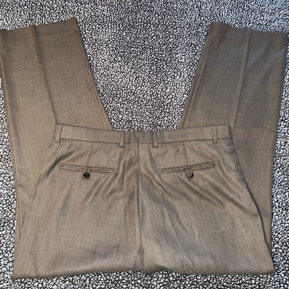 Men’s Perry Ellis Portfolio dress pants - brown - size 34/30 - Folio-Flex - Picture 5 of 9